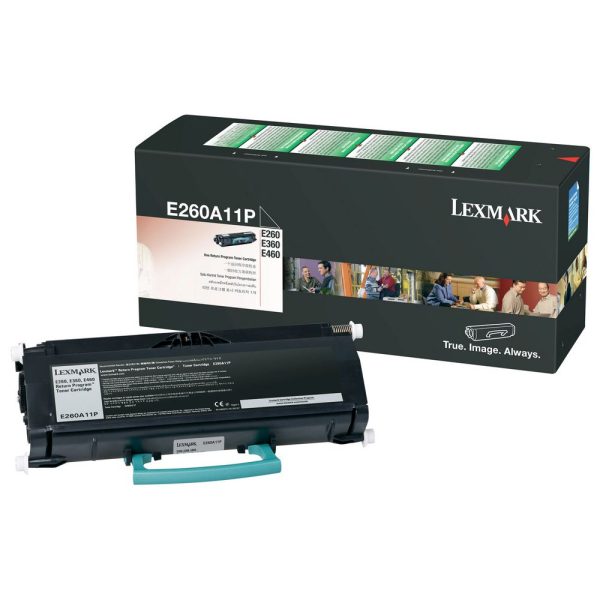 Genuine E260A11P Lexmark Black Toner Cartridge-0